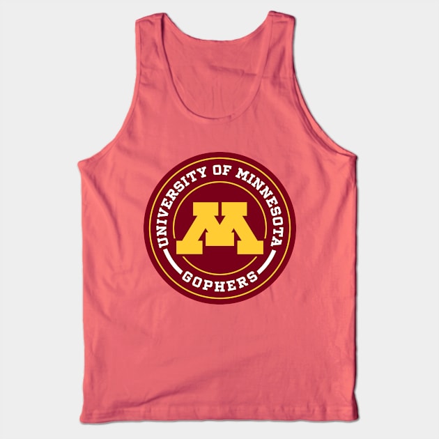 Gophers - Circle Design Tank Top by Josh Wuflestad